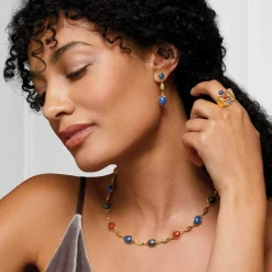 New The Met Store Ancient Gems Multistone Statement Necklace and Triple-Drop Lapis Earrings Set