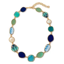 Hot The Met Store Ancient Mixed Motifs Glass Statement Necklace