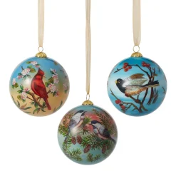 Discount The Met Store Birds of America Hand-Painted Glass Ornament Set