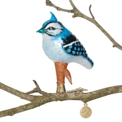 The Met Store Blue Jay Glass Ornament