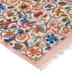 The Met Store British Flowering Vines Embroidered Oblong Scarf