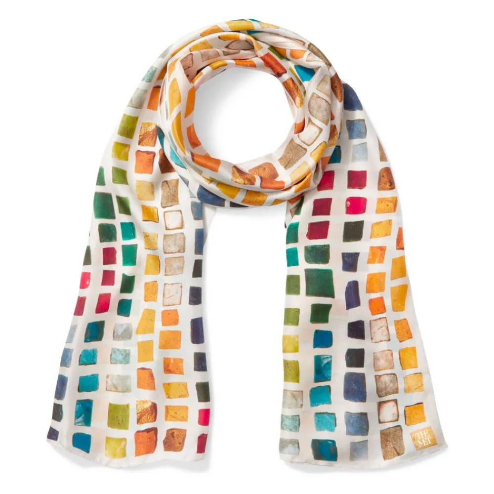 Discount The Met Store Byzantine Tesserae Oblong Silk Scarf