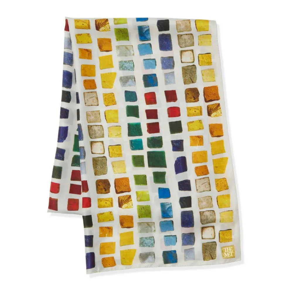 Discount The Met Store Byzantine Tesserae Oblong Silk Scarf