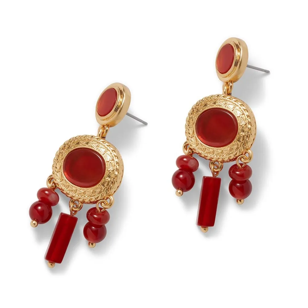 Discount The Met Store Classical Carnelian Chandelier Earrings