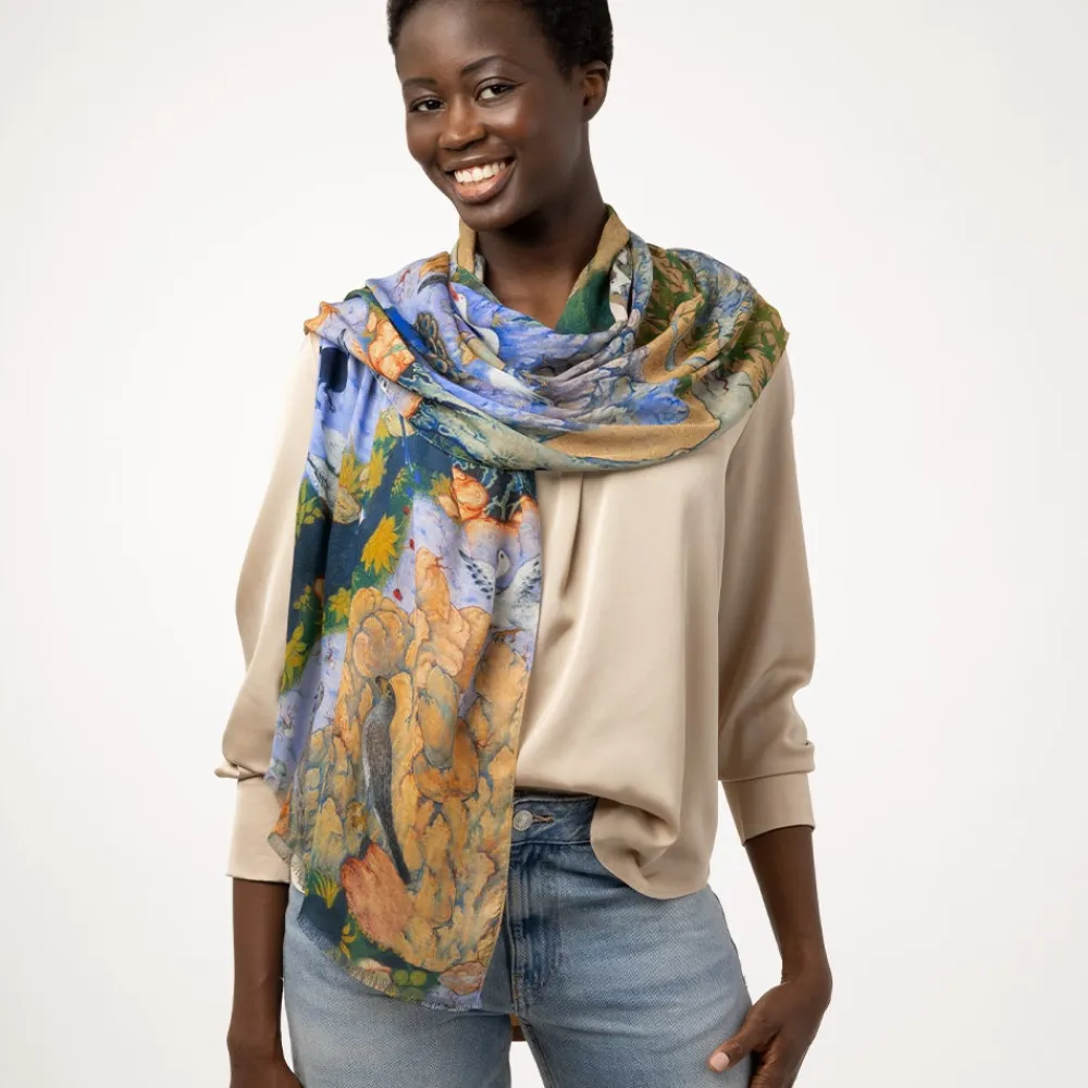 Best The Met Store Concourse of the Birds Oblong Scarf