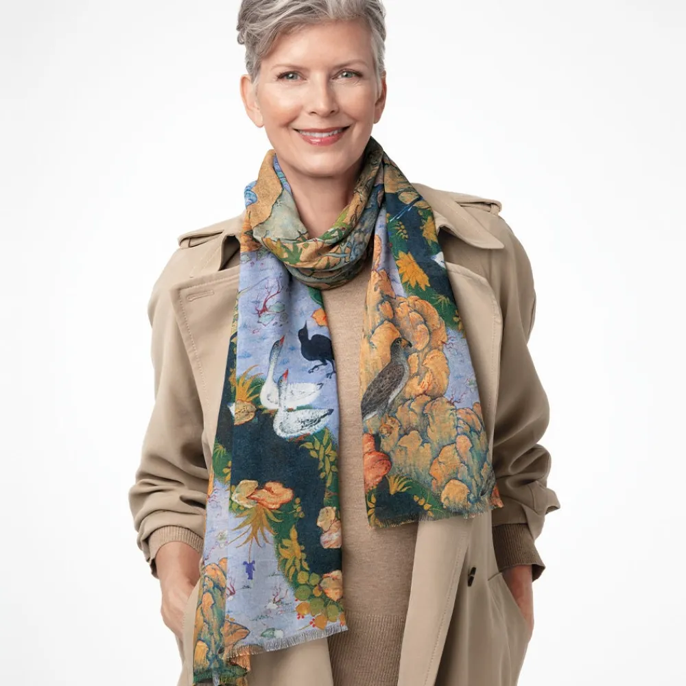Best The Met Store Concourse of the Birds Oblong Scarf