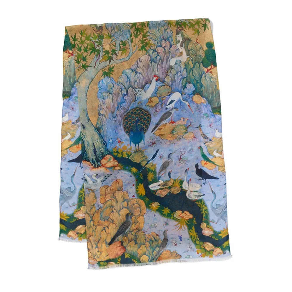 Best The Met Store Concourse of the Birds Oblong Scarf
