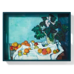 Clearance The Met Store Cézanne Apples and Primroses Rectangular Lacquer Tray