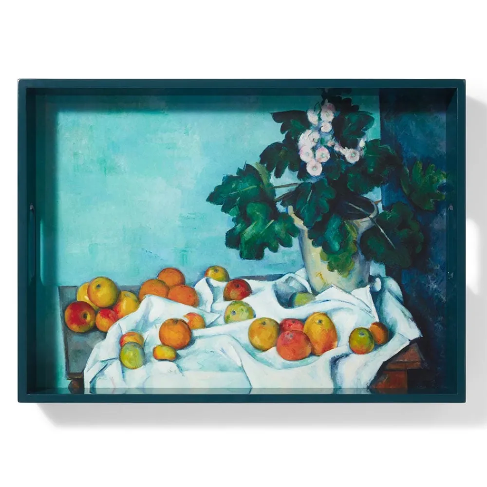 Clearance The Met Store Cézanne Apples and Primroses Rectangular Lacquer Tray