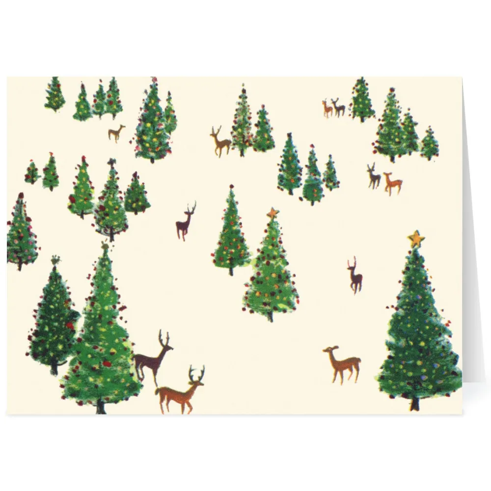Discount The Met Store Dehn: Christmas Tree Forest Holiday Cards