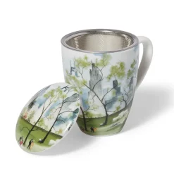 Online The Met Store Dehn Spring in Central Park Covered Mug with Tea Infuser