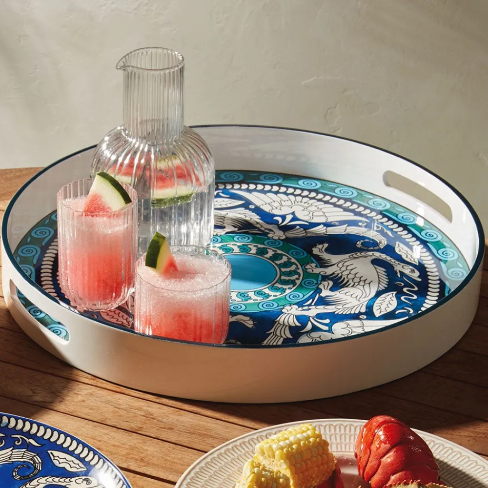 Discount The Met Store De Morgan Stylized Dragons Lacquer Tray