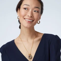 Discount The Met Store Egyptian Feather Hoop Earrings