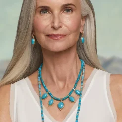 Best The Met Store Egyptian Hathor Turquoise Drop Earrings