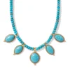 The Met Store Egyptian Hathor Turquoise Multi-Drop Necklace