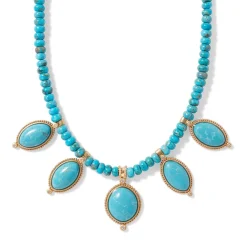 The Met Store Egyptian Hathor Turquoise Multi-Drop Necklace
