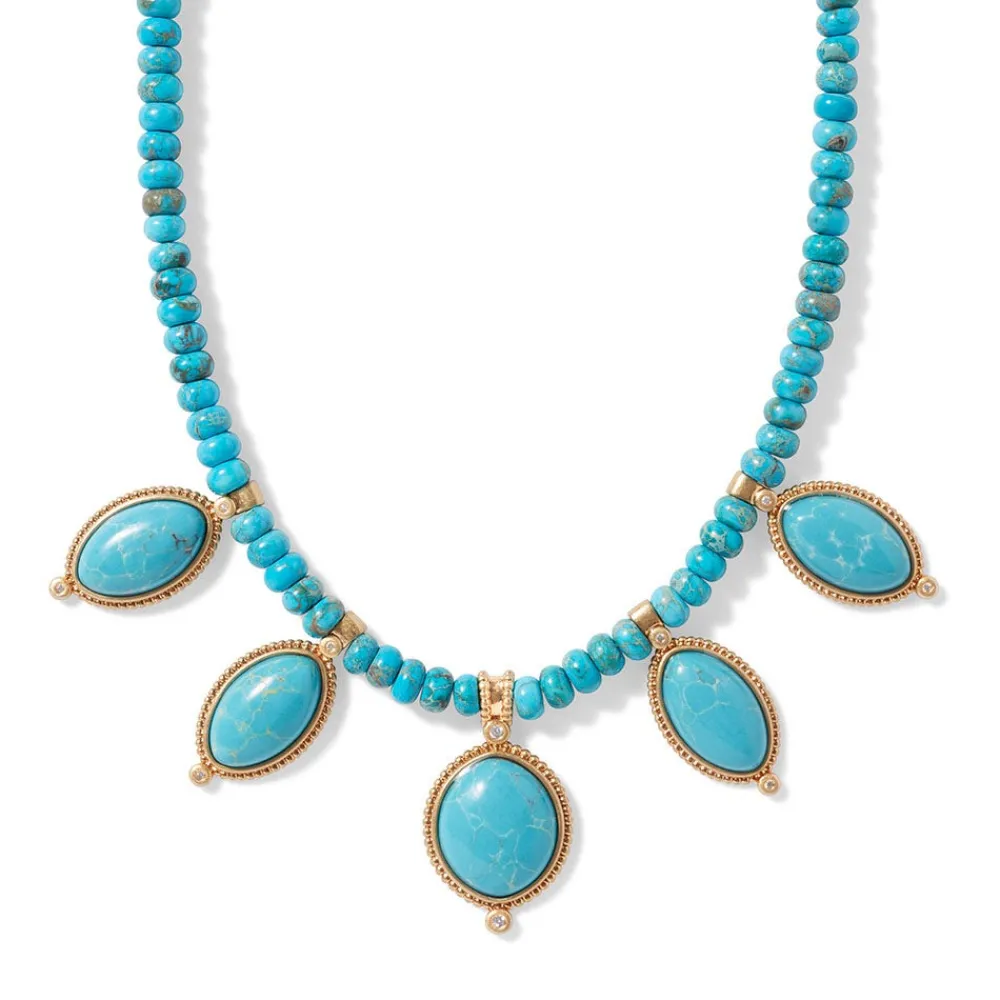 The Met Store Egyptian Hathor Turquoise Multi-Drop Necklace
