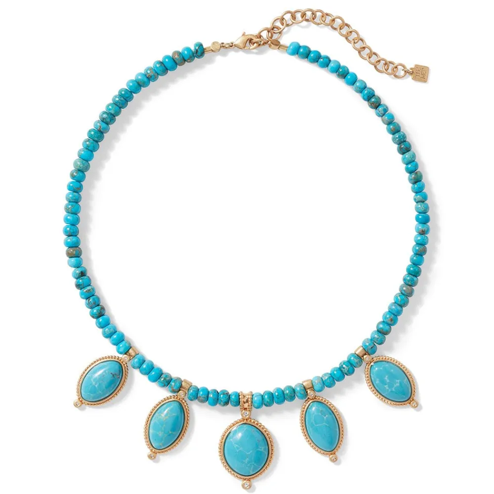 The Met Store Egyptian Hathor Turquoise Multi-Drop Necklace