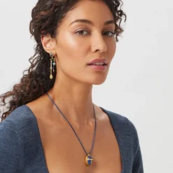 Hot The Met Store Egyptian Heart Scarab Chandelier Earrings