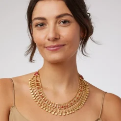 New The Met Store Egyptian Nefer Amulet Red Jasper Collar Necklace