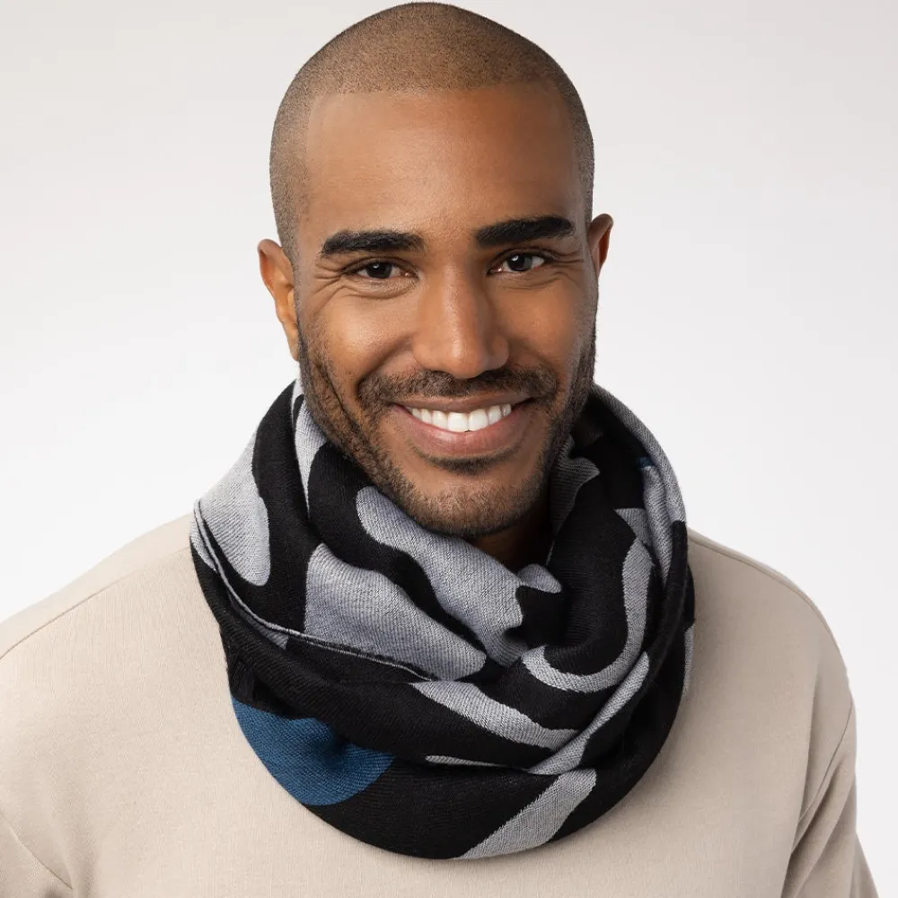 Clearance The Met Store Egyptian Swirled Glass Unisex Oblong Jacquard Scarf