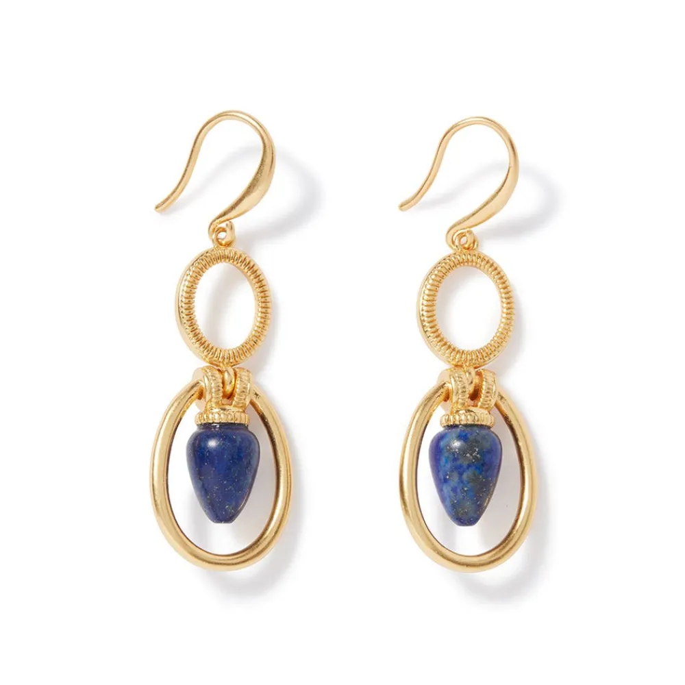 The Met Store Etruscan Lapis Double-Drop Earrings
