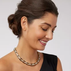 Hot The Met Store European Buckle Enamel Collar Necklace