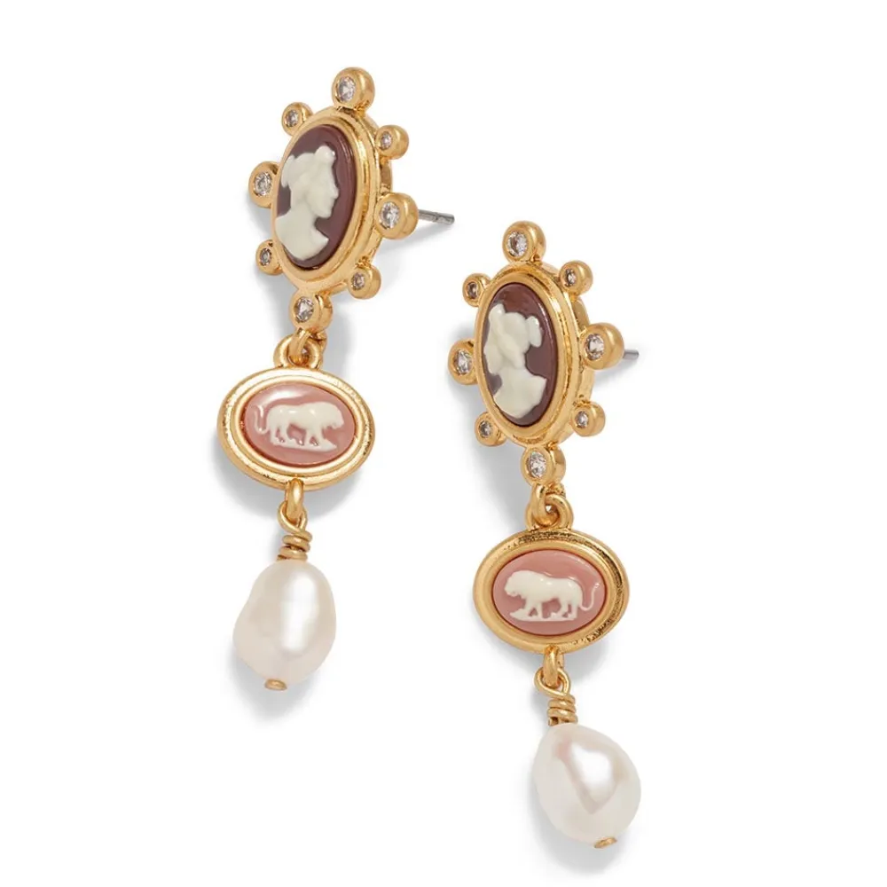 Outlet The Met Store European Cameo Drop Earrings