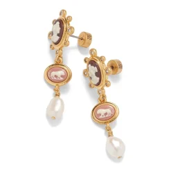 Outlet The Met Store European Cameo Drop Earrings