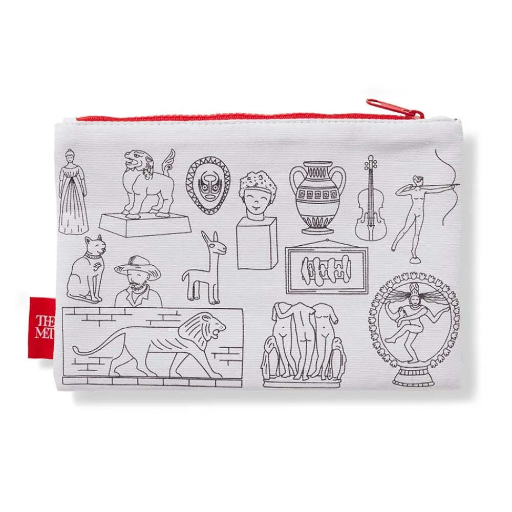 Hot The Met Store Favorite Galleries of The Met Color & Learn Washable Kids' Pencil Case
