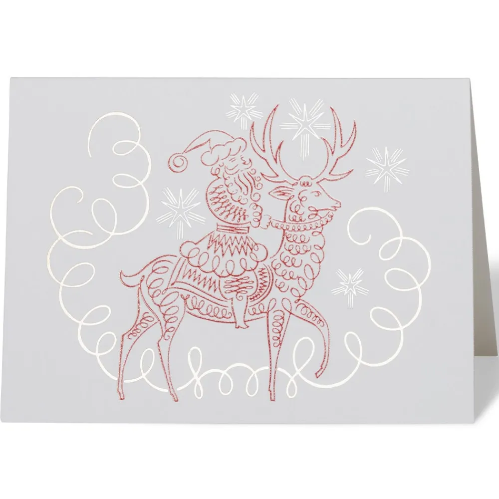 Hot The Met Store Gordon: Santa Riding Reindeer Fine Holiday Cards