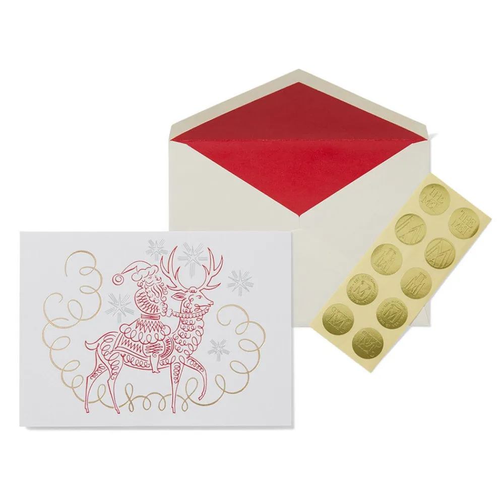 Hot The Met Store Gordon: Santa Riding Reindeer Fine Holiday Cards