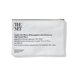 Hot The Met Store Hokusai Great Wave Zip Pouch
