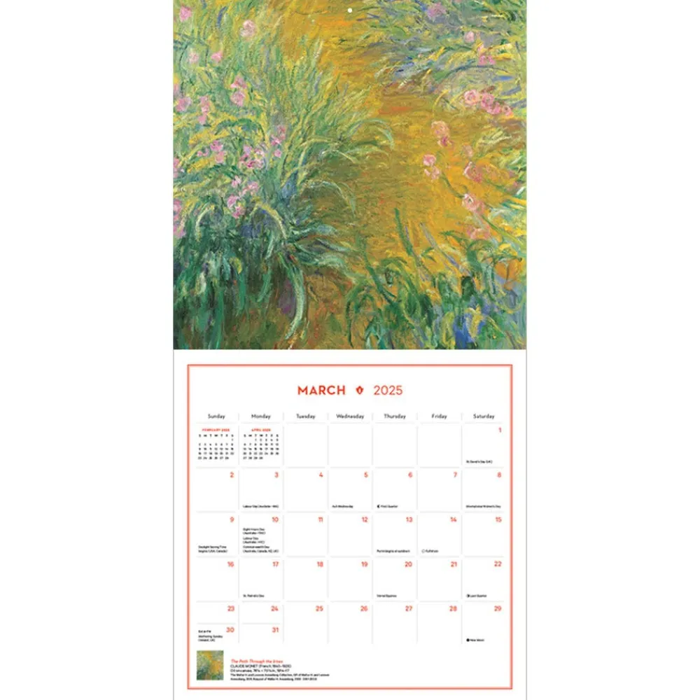 New The Met Store Impressionism and Post-Impressionism Wall Calendar 2025