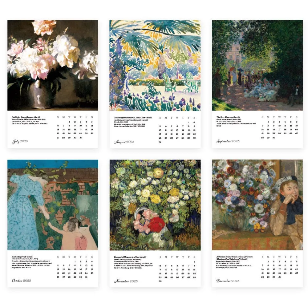 New The Met Store Impressionism Gardens Plexiglass Calendar Refill 2025