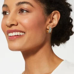 Sale The Met Store Iznik Cintamani Enamel Hoop Earrings