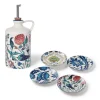 The Met Store Iznik Garden Oil Cruet and Dipping Bowl Set