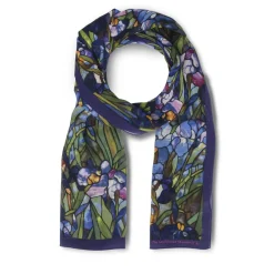 New The Met Store Louis C. Tiffany Irises Oblong Silk Scarf