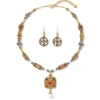 Best The Met Store Medieval Byzantine Statement Necklace and Drop Earrings Set