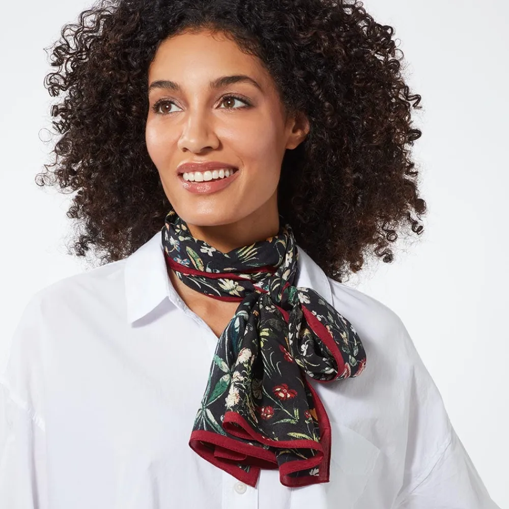 Online The Met Store Medieval Millefleurs Oblong Silk Scarf