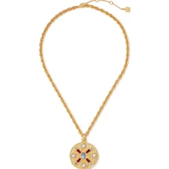 Discount The Met Store Medieval Stone Medallion Pendant Necklace