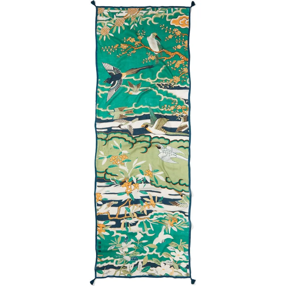 Hot The Met Store Ming Birds and Flowering Branches Oversize Oblong Scarf