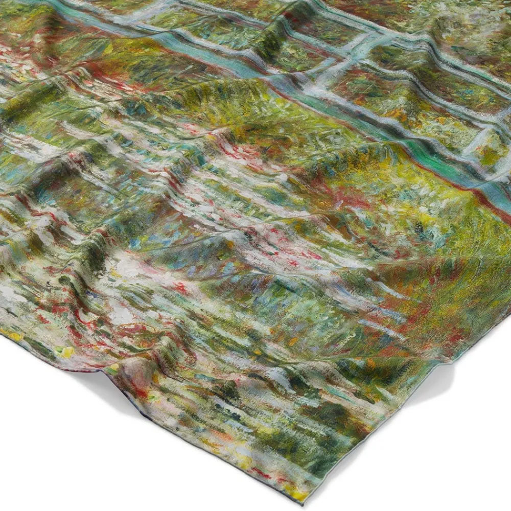Best The Met Store Monet Blooms Double-Sided Square Silk Scarf