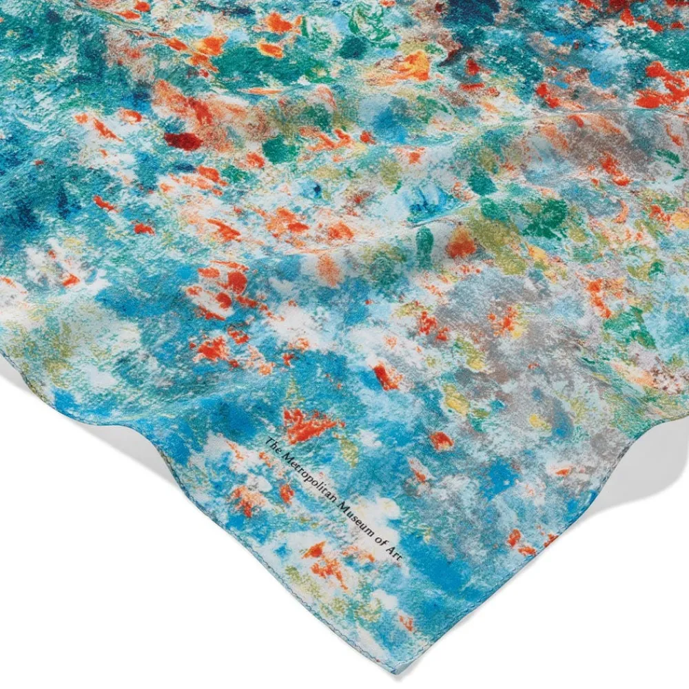 The Met Store Monet Garden at Argenteuil Oblong Silk Scarf