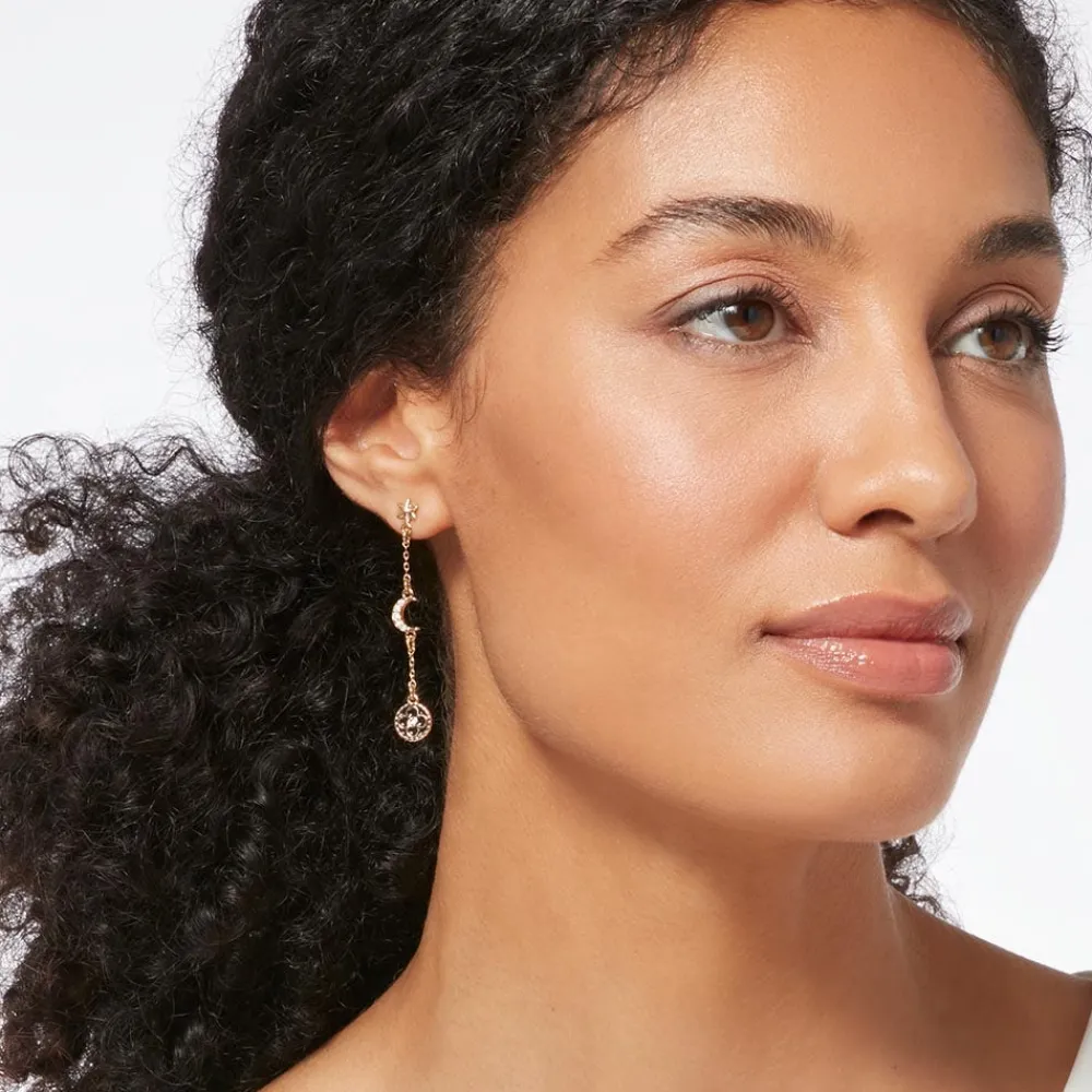 Outlet The Met Store Moonface and Crescent Drop Earrings