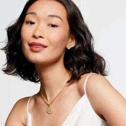 Discount The Met Store Mother-of-Pearl Mosaic T-Bar Pendant Necklace