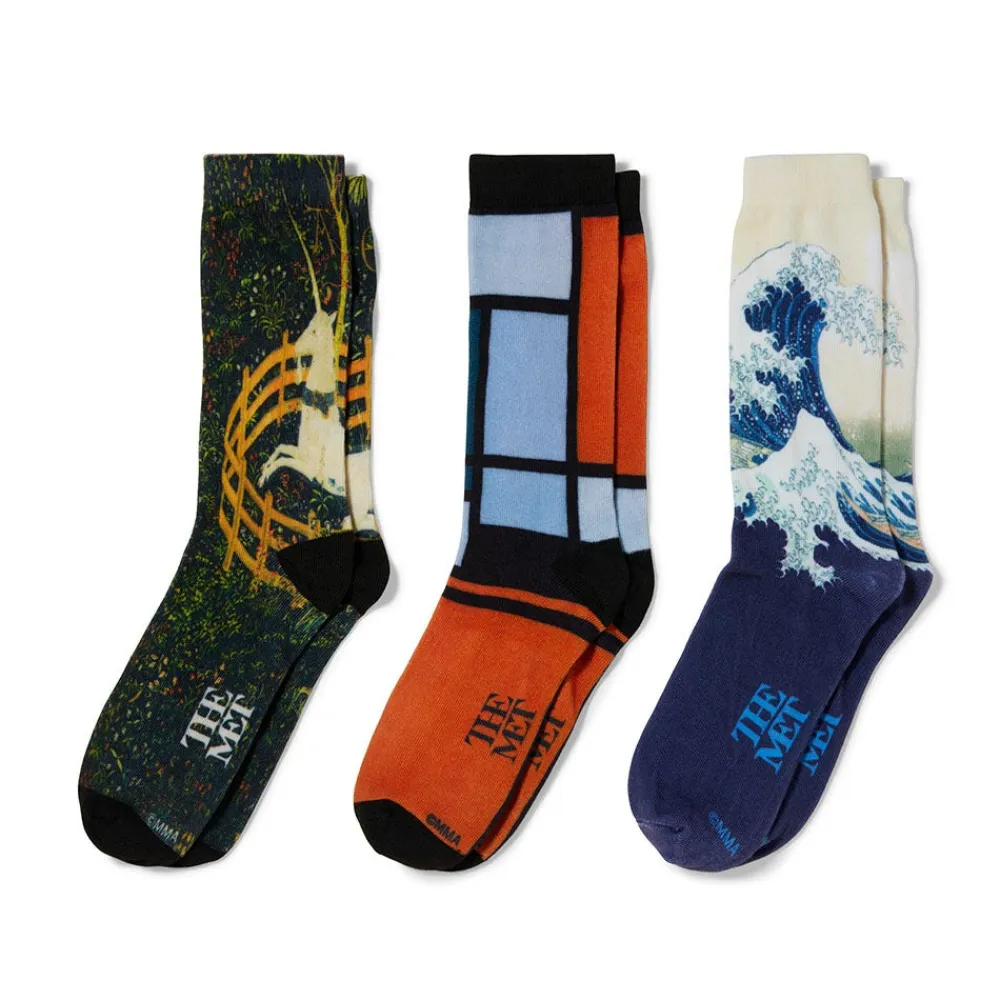 Outlet The Met Store Museum Favorites Men's Gift-Boxed Sock Set