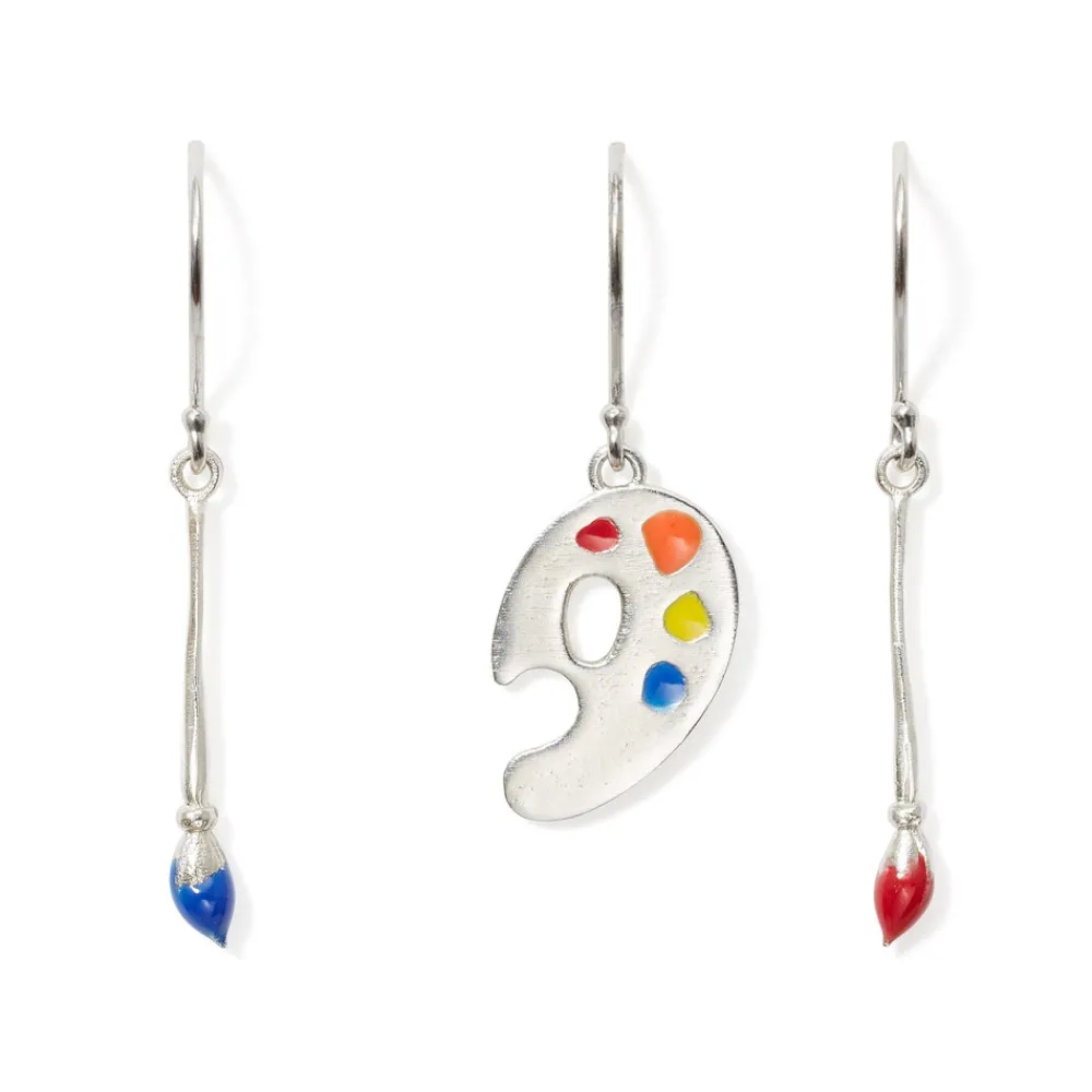 Best The Met Store Paintbrush and Palette Drop Earrings