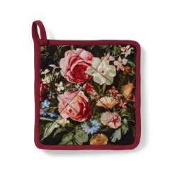 New The Met Store Peeters Bouquet of Flowers Pot Holder and Oven Mitt Set
