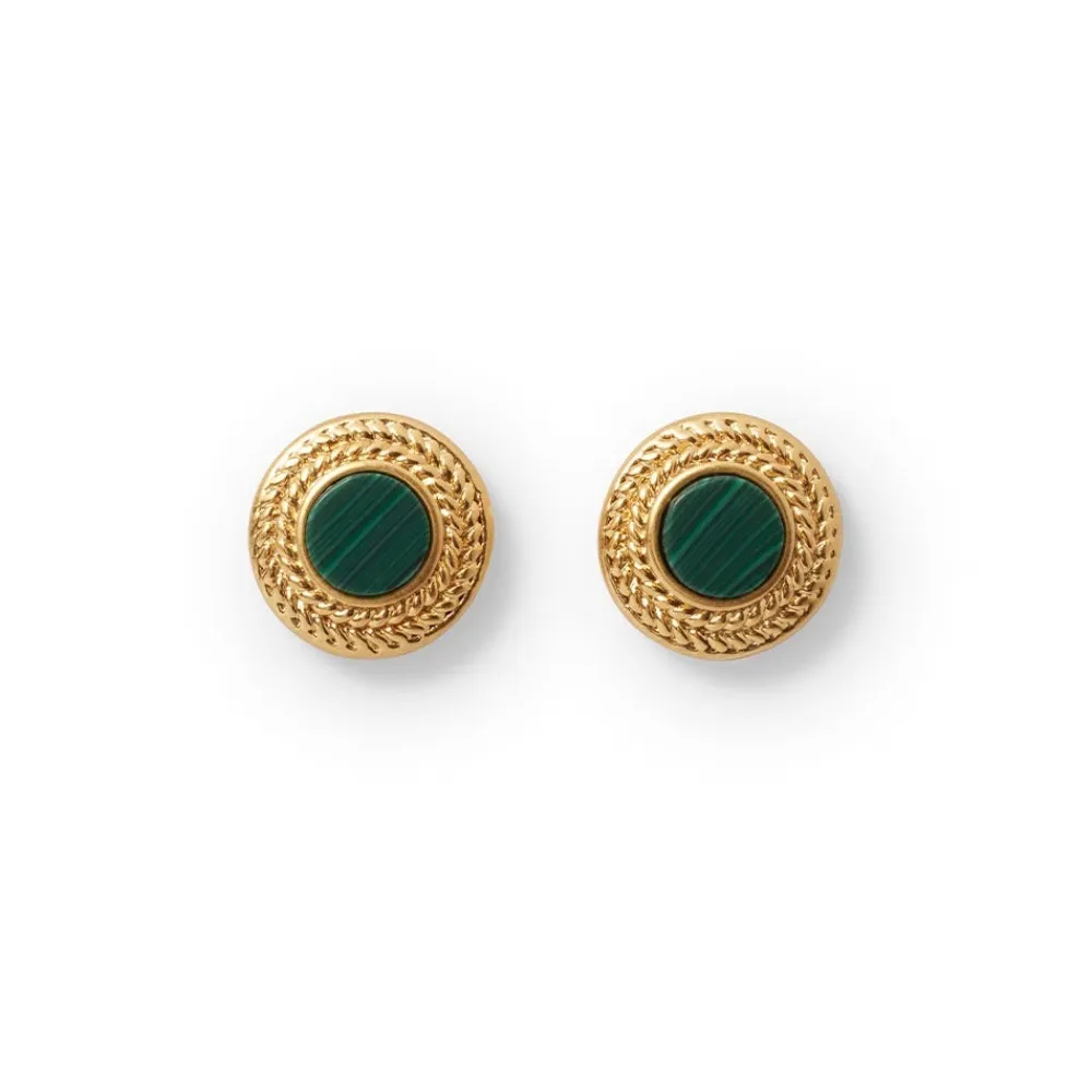 Online The Met Store Roman Malachite Stud Earrings